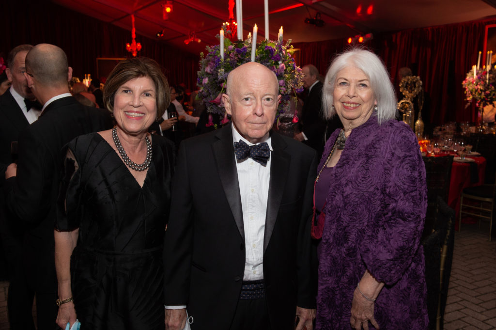 Robin Angly & Miles Smith, Gerri Gill at the Houston Grand Opera opening night dinner following the production of Carmen. (Photo by Wilson Parish)
