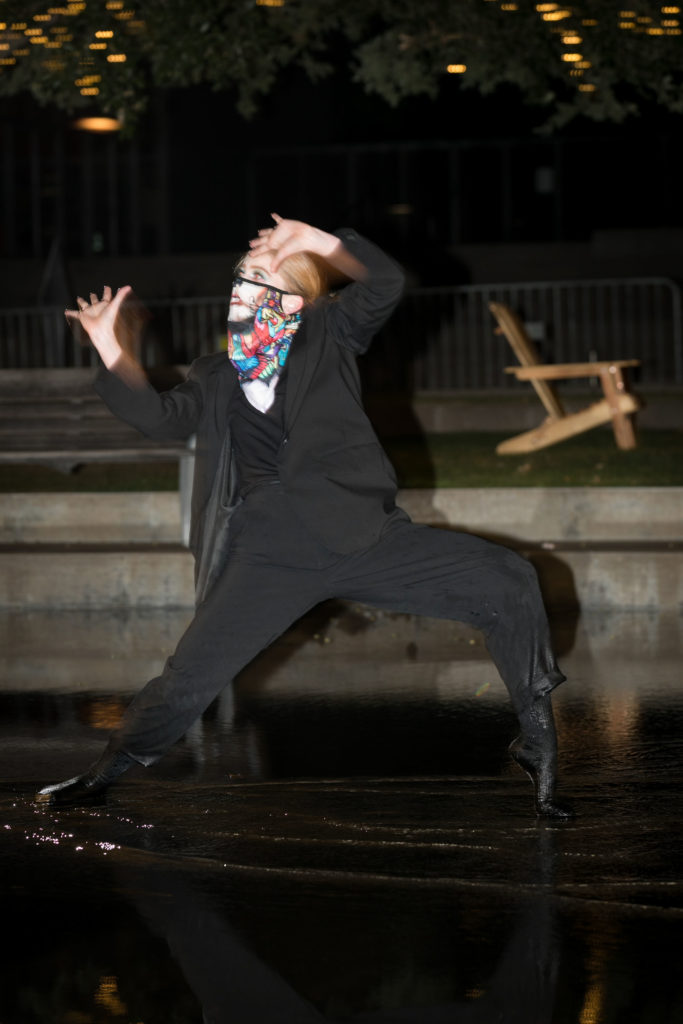 Dancer Alex Brooks with the Dash Ensemble (Photo by Gary Donihoo F8 Studio)