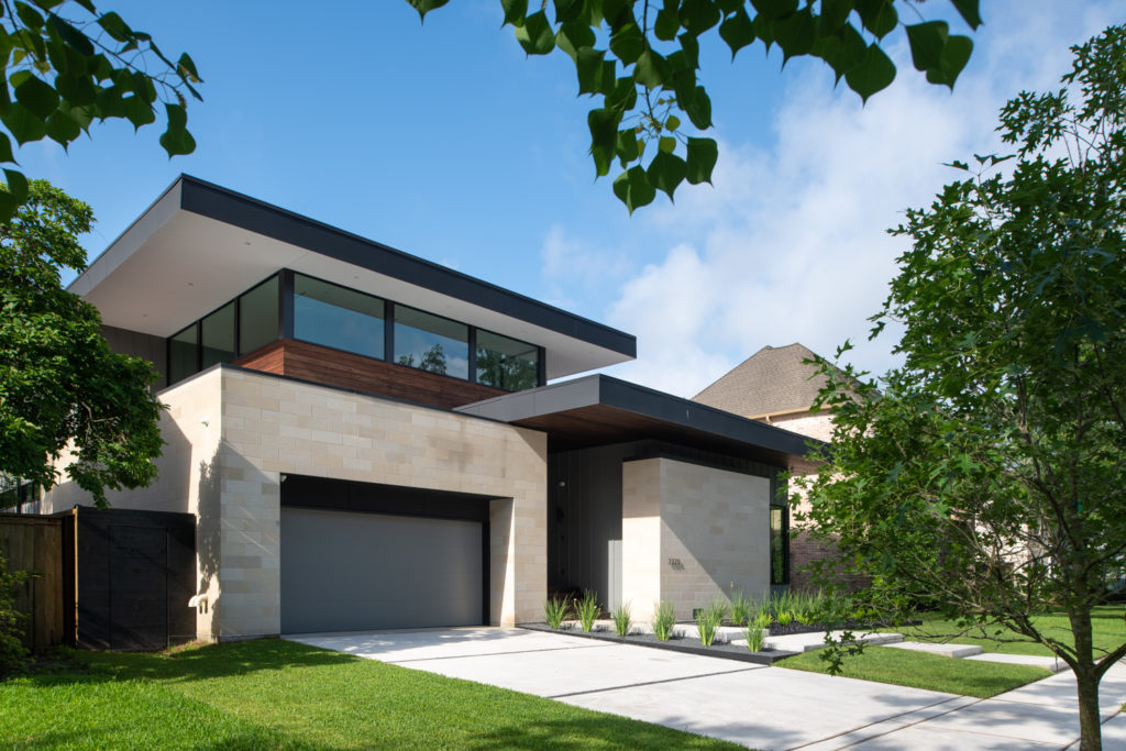 Exterior of studioMETS Architects house at 2325 Tangley Street (Photo by Luis Ayala)
