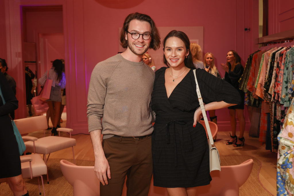 William Finnorn, Hannah Swiggard ( at the La Vie Style House boutique opening in River Oaks District. (Photo by Johnny Than)  