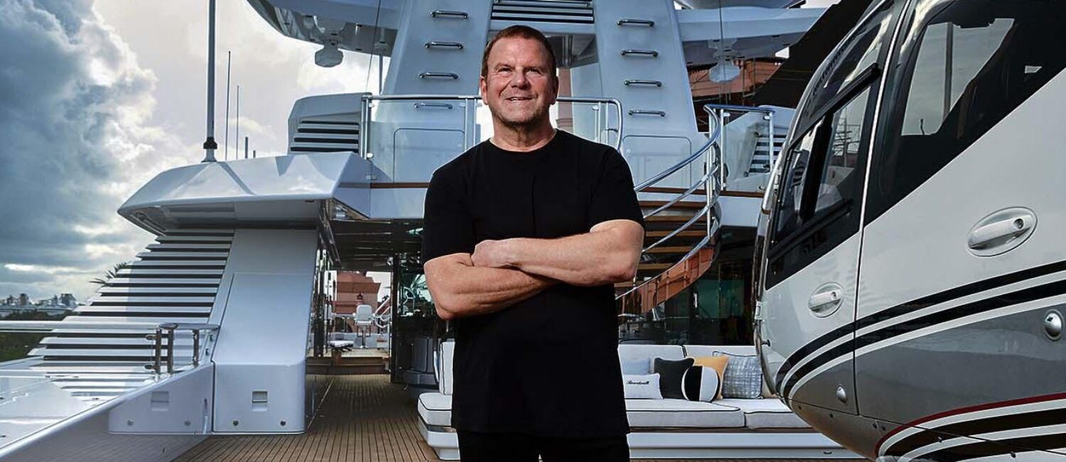 Billionaire Tilman Fertitta aboard his superyacht Boardwalk in the Bahamas during a Forbes 400 interview. (Photo by Jamel Toppin for Forbes)
