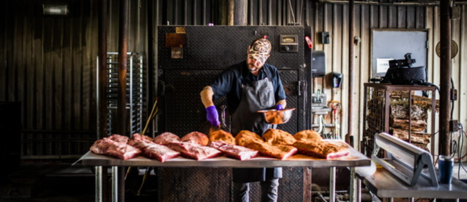 Pitmaster Jim Buchanan is bring the barbecue party back. (Photo by Robert Jacob Lerma)