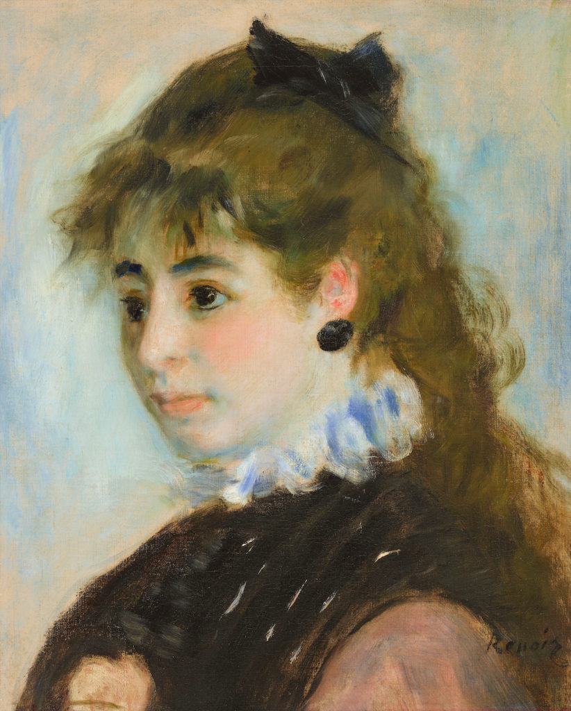 Renoir's "Madame Henriot," 1876 (courtesy of Christie's)