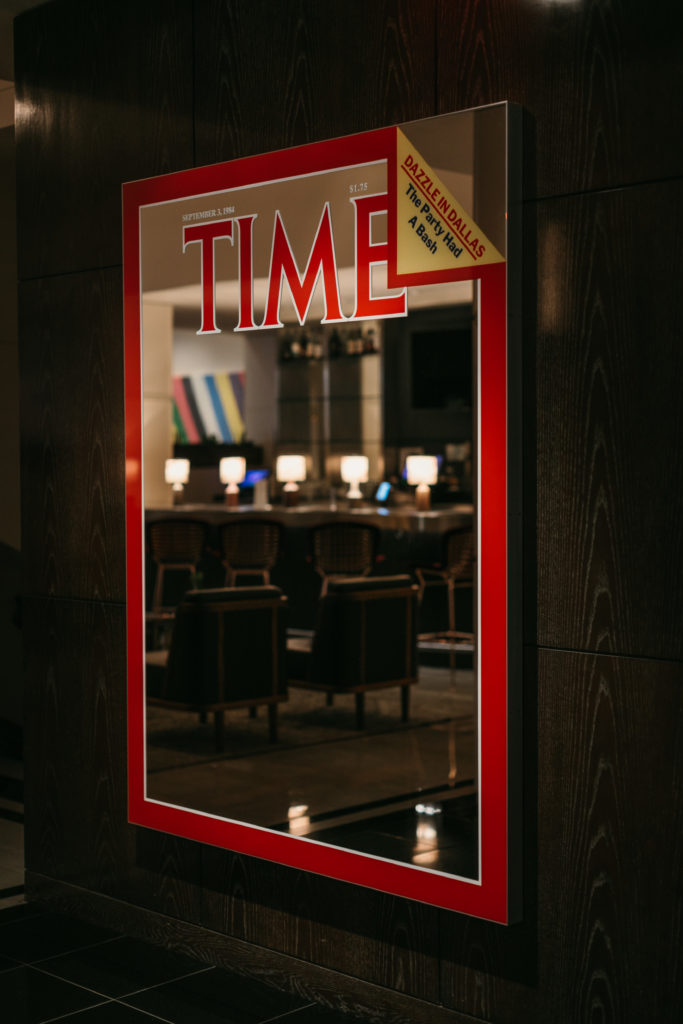 A highlight of the Karma installation at The Joule is Mungo Thomson's "September 3, 1984 (Ferraro Fights Back)."