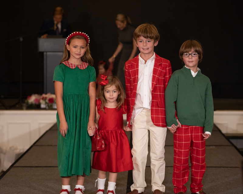 The Schlegel grandchildren Millie Whitman, with Tabitha, Tobin, Teddy Kloewer (Photo by Chuck Clark and Danny Campbell)