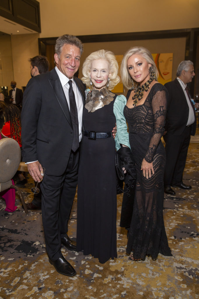 Steve Wyatt, Lynn Wyatt, Joyce Echols at the Rothko Chapel 50th anniversary celebration. (Photo by Jenny Antill Clifton)