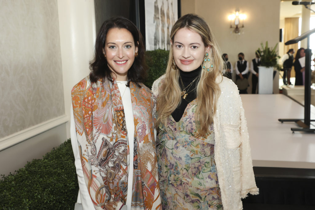 Casey Marks Owner Casey Sills and Sarah Bray of Sarah Bray Bermuda at the Desert Rose Fashion Show and Luncheon at River Crest Country Club on November 10, 2021. (Photo by/Ellman Photography)