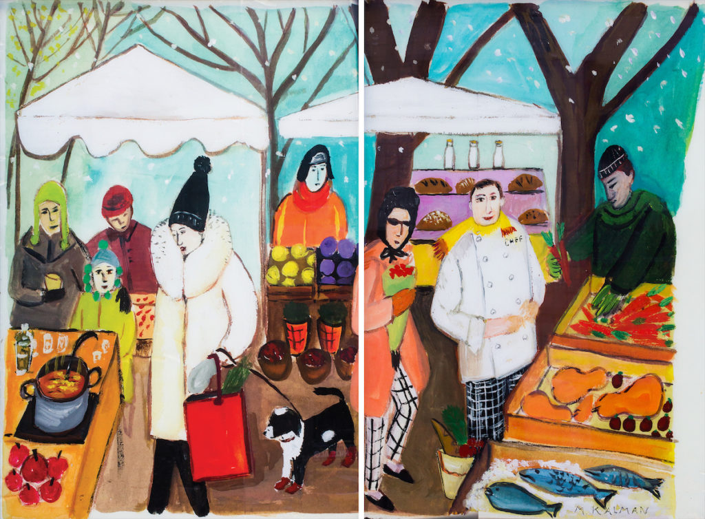 Danny Meyer and Lena Ciardello. Illustration by Maira Kalman.