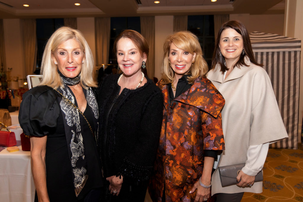 Janis Brous, Lisa Kopecky, Olivia Kearney, and Paige Pate at the Desert Rose Fashion Show and Luncheon Patron Party at River Crest Country Club on November 9, 2021. (Photo by/Sharon Ellman)