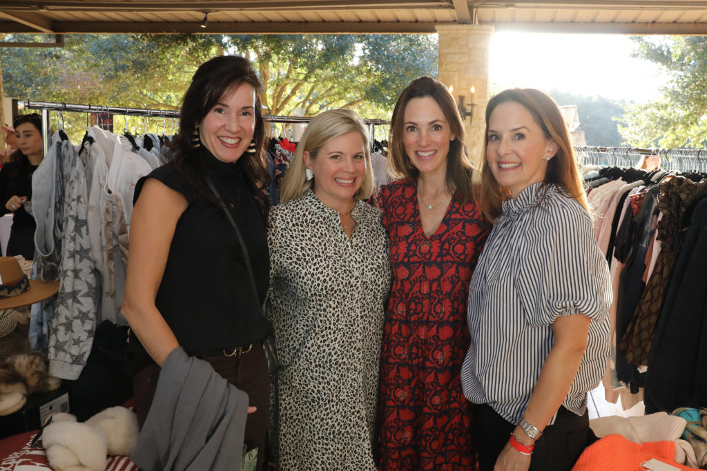 Amy Reeves, Hope Young, Lindsay Mousoudakis, Kim Bergen at The Clubs of Houston Oaks Holiday Market (Photo by Priscilla Dickson)