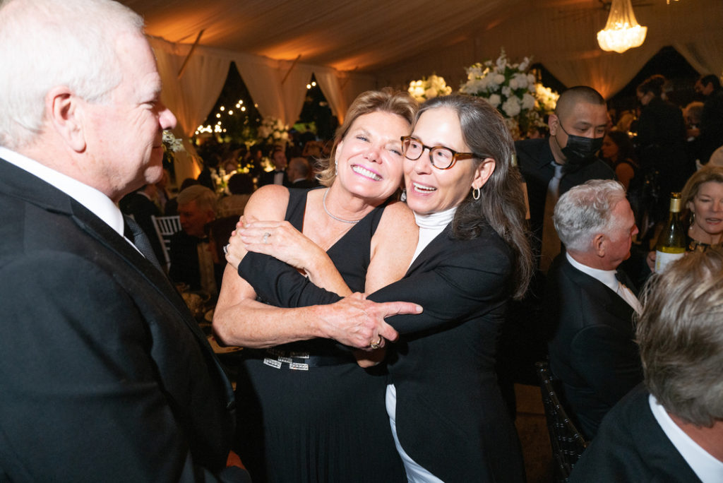 Anita O'Shaughnessy, Diana Untermeyer at the Houston Zoo 'Black and White Ball' (Photo by Daniel Ortiz)