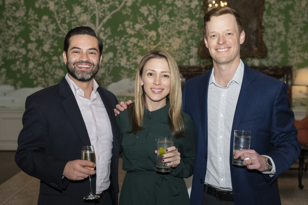 Anthony Blanco, Gil Mooney, Andrew Springer at the Scenic Houston annual dinner.