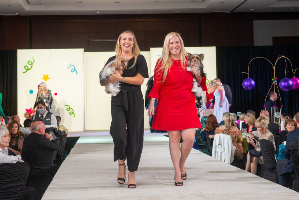 Ashley Cocoran with Sasha Rose, Wendy Phillips with Romeo at the Citizens for Animal Protection Celebrity Paws gala, held at the Royal Sonesta. (Photo by Jacob Power)