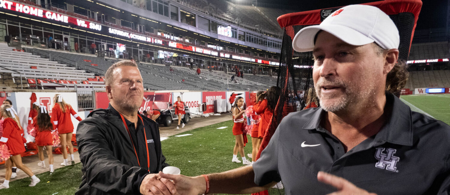 Tilman Fertitta always believed getting Dana Holgorsen would be a coup for the University of Houston. (Photo by F. Carter Smith)