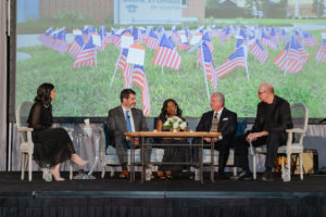 Conversation with special guests Paul Castro, Theresa Seck and Chuck Cook (Photo by CatchlightGroup.com)