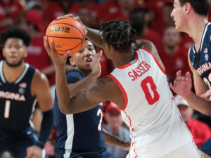 The University of Houston Cougars basketball team defeated the Virginia Cavaliers at the Fertitta Center