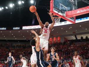 The University of Houston Cougars basketball team defeated the Virginia Cavaliers at the Fertitta Center