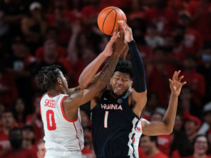 The University of Houston Cougars basketball team defeated the Virginia Cavaliers at the Fertitta Center