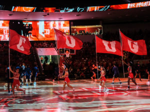 The University of Houston Cougars basketball team defeated the Virginia Cavaliers at the Fertitta Center