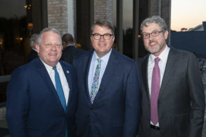 Council member David Robinson, Drew Masterson, Scott Cutlip