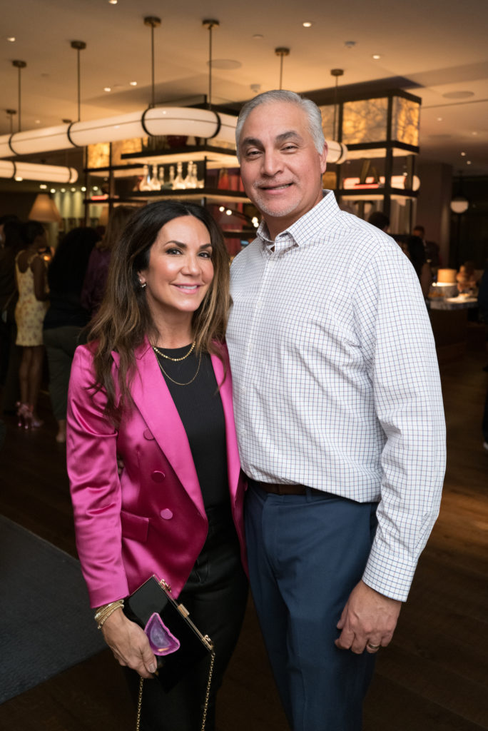 Courtney Zavala & Orlando Romero attend the opening of Toro Toro at the Four Seasons Hotel Houston. (Photo by Daniel Ortiz)