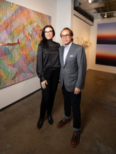 Cris Worley, Agustín Arteaga at the Dallas Art Fair Preview, 2021. Credit Exploredinary (Photo by Exploredinary)