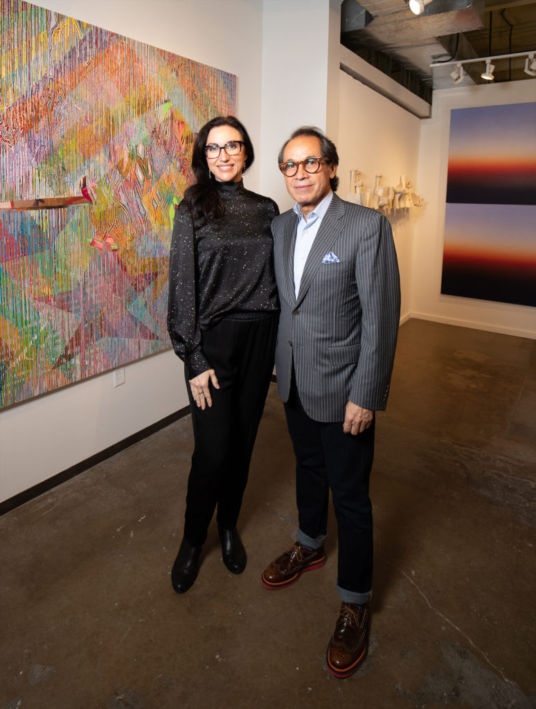 Cris Worley, Agustín Arteaga at the Dallas Art Fair Preview, 2021. (Photo by Exploredinary)