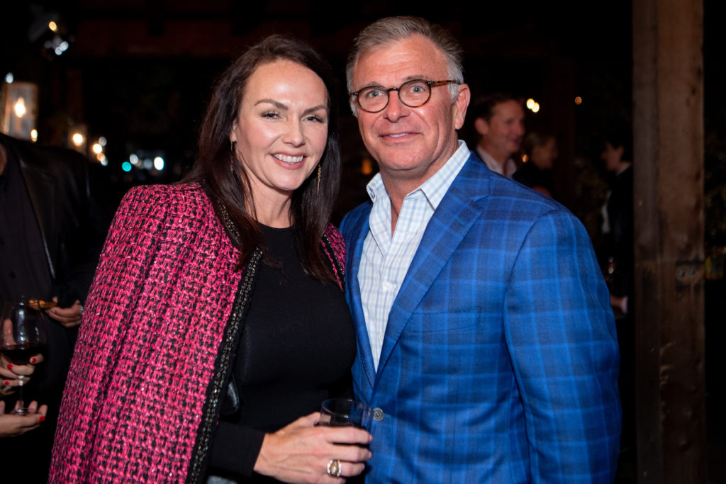Dana Barton, Robert Clay at the VIP opening party for Trattoria Sofia in The Heights (Photo by Michelle Watson (CatchlightGroup.com))