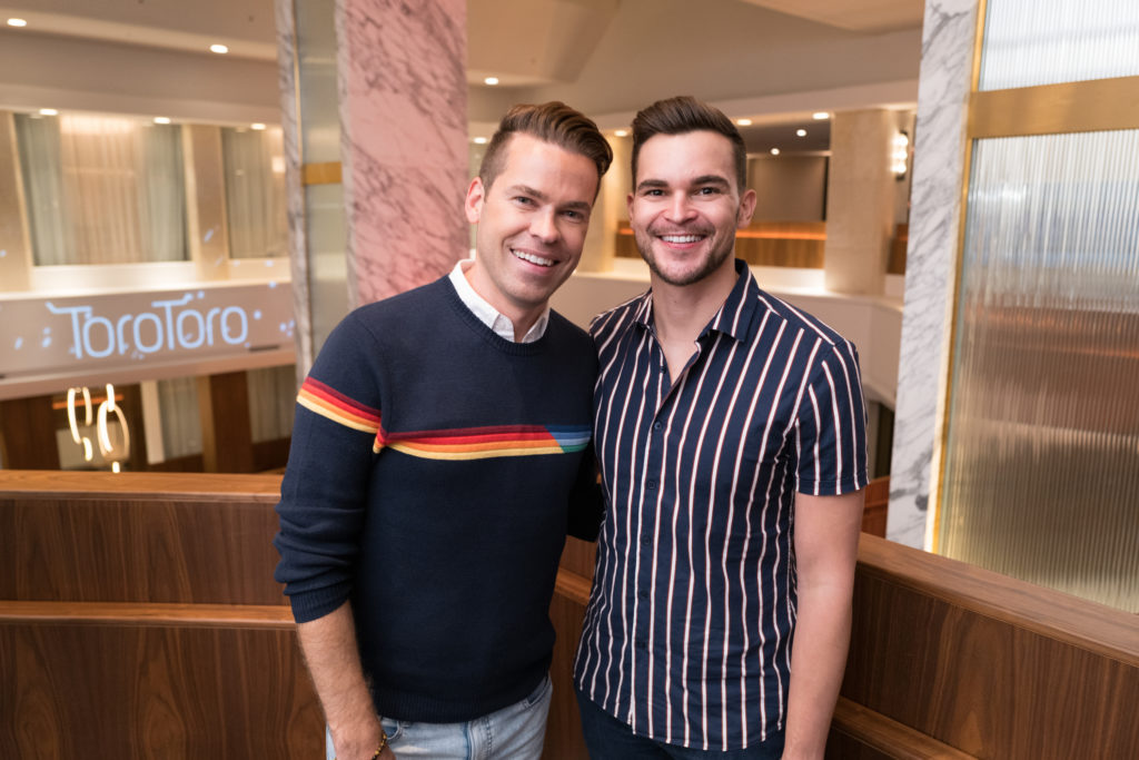 Derrick Shore, Brandon Bourque attend the opening of Toro Toro at Four Seasons Hotel Houston. (Photo by Daniel Ortiz)
