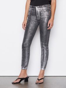 FRAME Le High Skinny Crop Chrome Nior Jeans