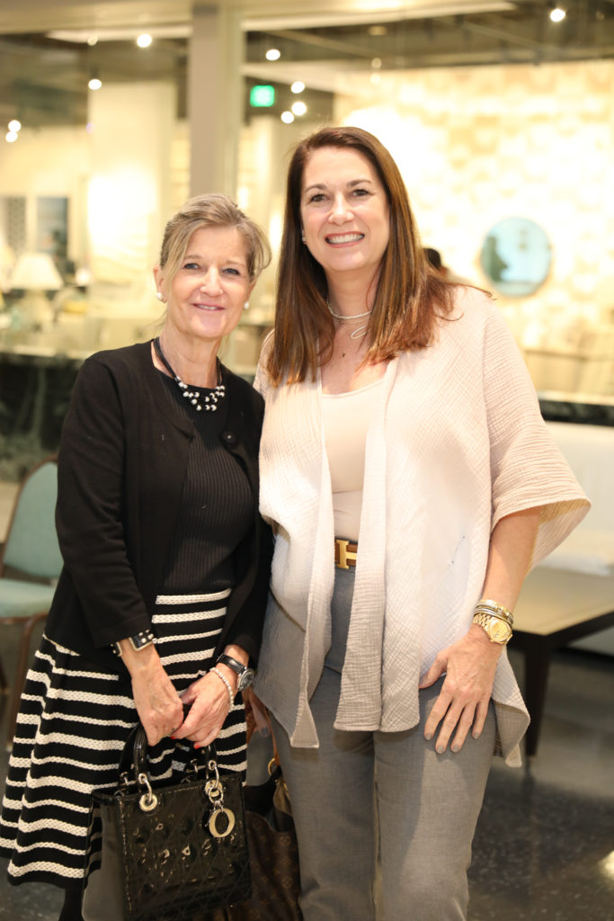 Hollister Baffert, Jill Wendell at the Decorative Center Houston Fall Market. (Photo by Priscilla Dickson)