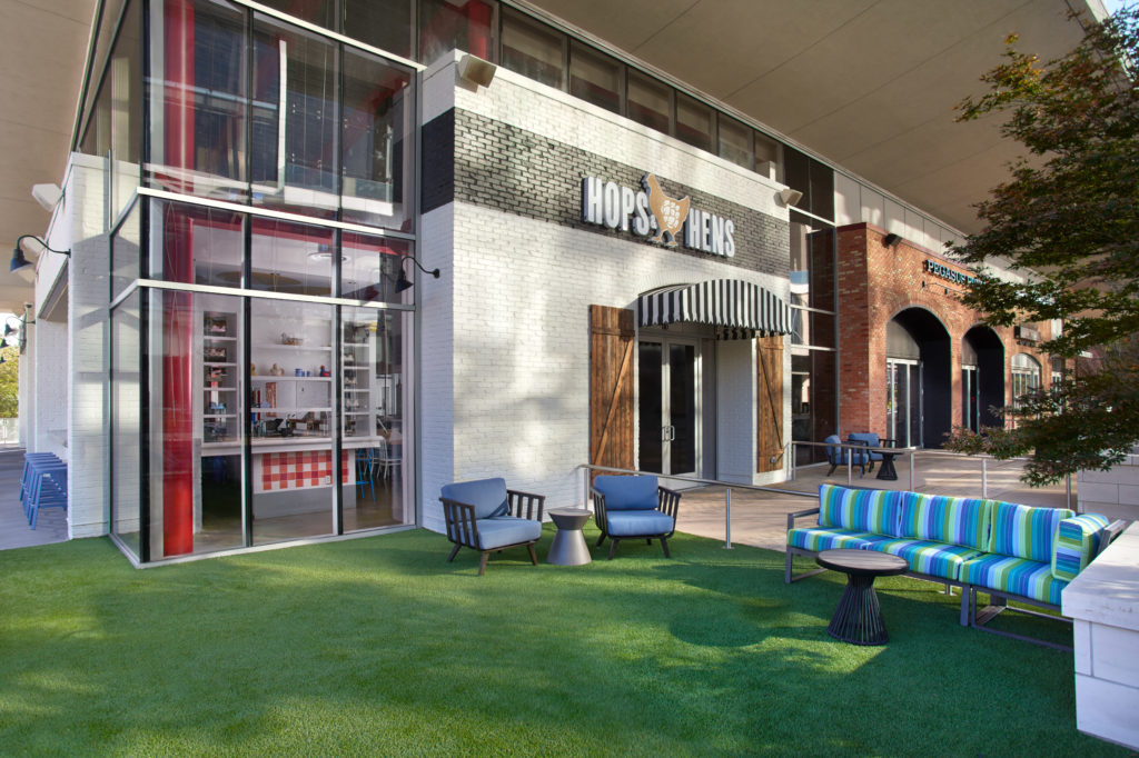 The new Hops & Hens restaurant will offer everything from tenders to sandwiches in downtown Dallas. (Photo by Kathy Tran)