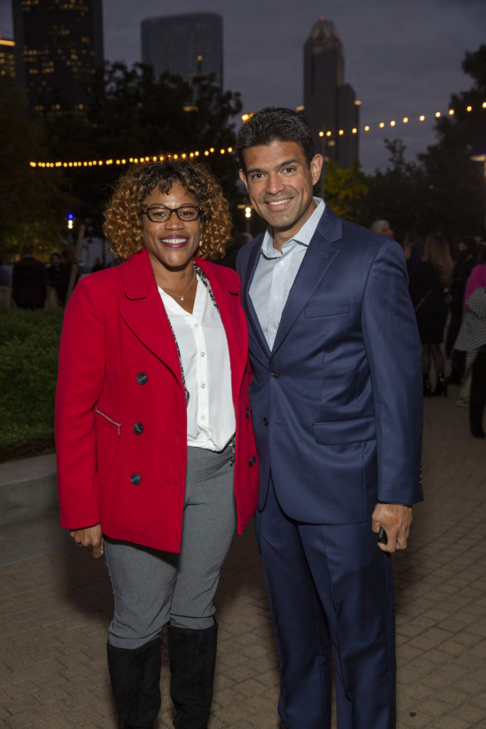 City Council member City Council Member Tarsha Jackson, Juan
Antonio at the Buffalo Bayou Partnership gala
 (Photo by Jenny Antill)