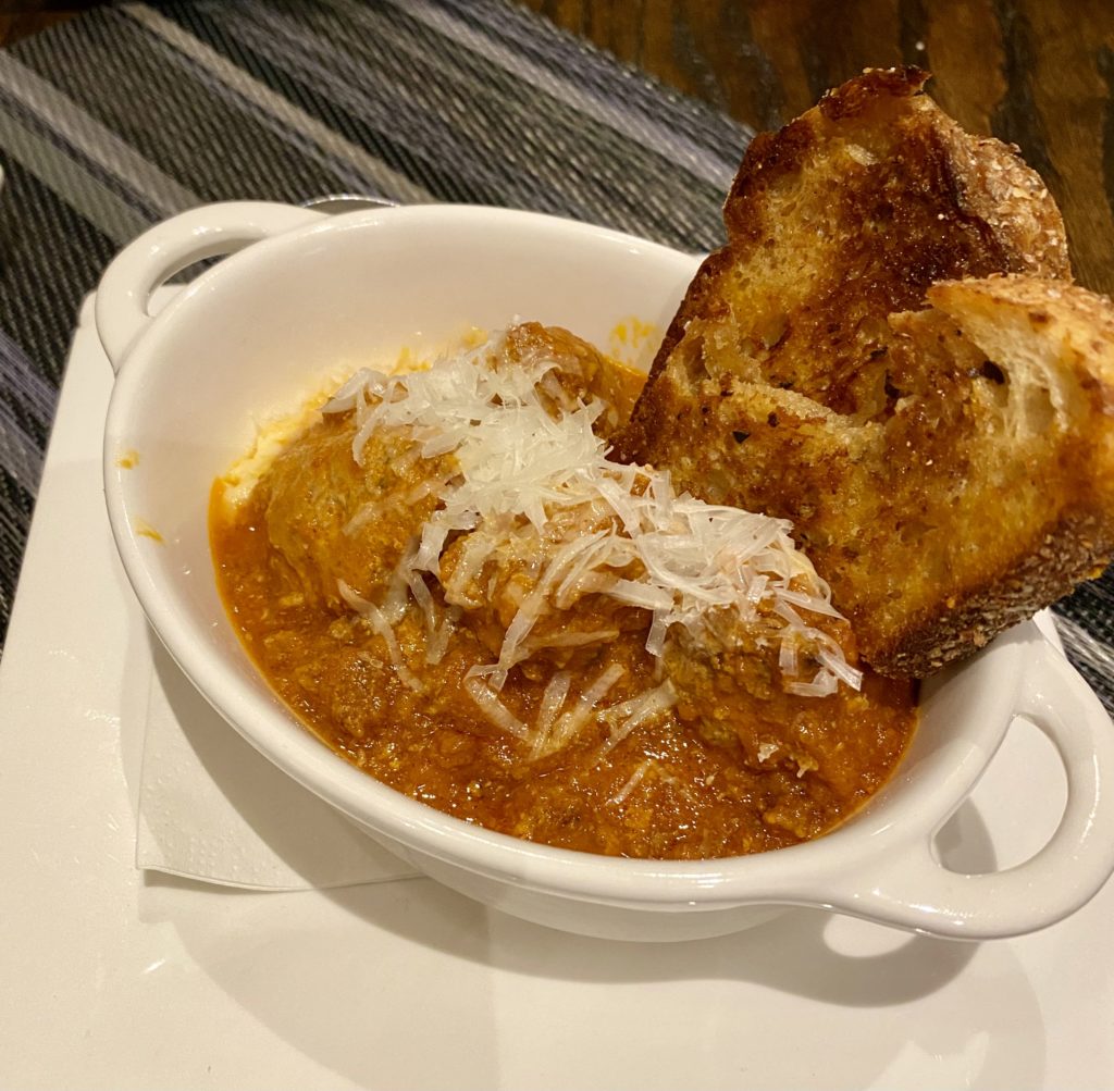 Small plates at Beckley 1115 include Spanish meatballs, foie gras mousse, lobster poutine, and more. (Photo by Megan Ziots)