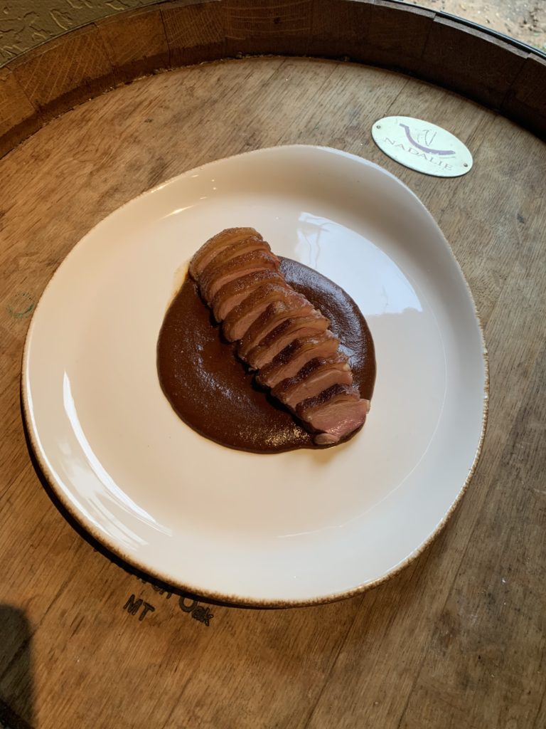 Mole Almendrado is an almond based mole served here with seared duck breast. (Photo by Laurann Claridge)