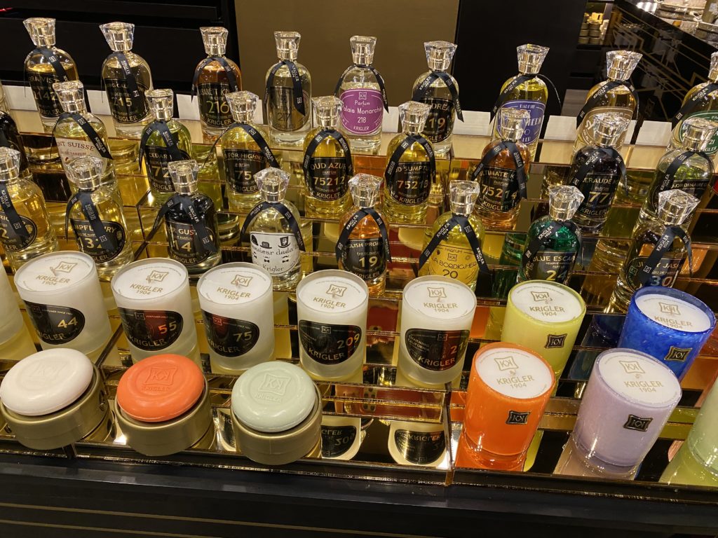 The Krigler boutique in the Four Seasons Hotel Houston carries 40 the house's 600 fragrances.