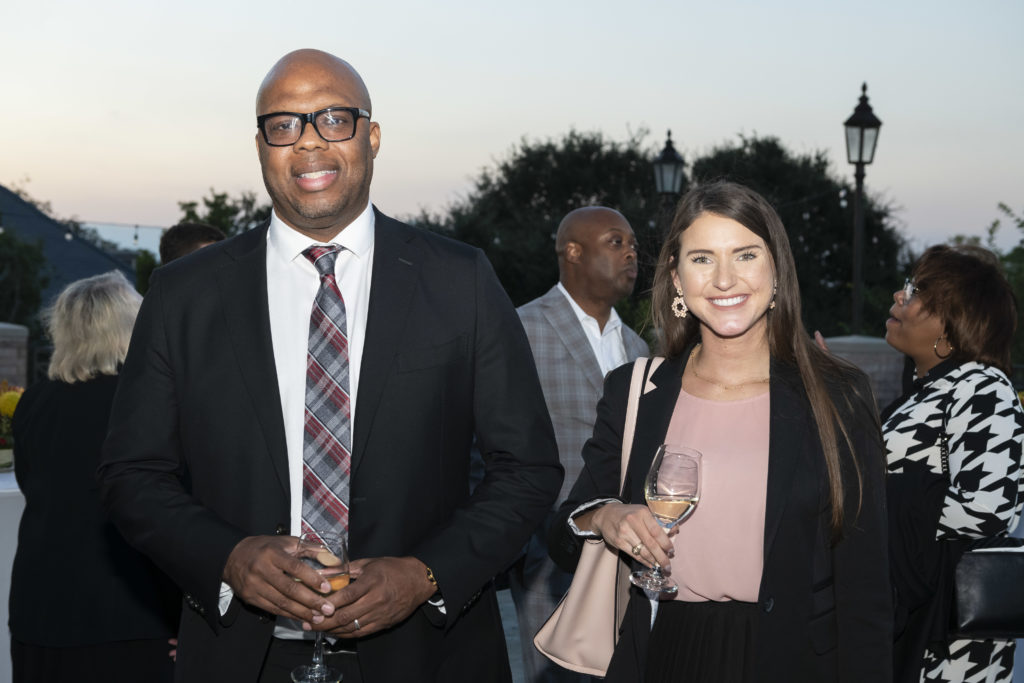 J'Maine Chubb, Kate Langston at the Scenic Houston annual dinner.