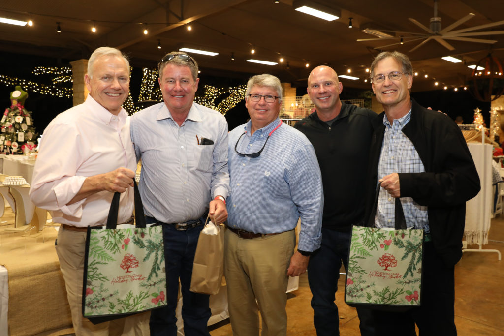 John Havens, Steve Alvis, Judd Grady, Cale Kobza, Dr. Gary Brock at The Clubs at Houston Oaks Holiday Market (Photo by Shelby Hodge)