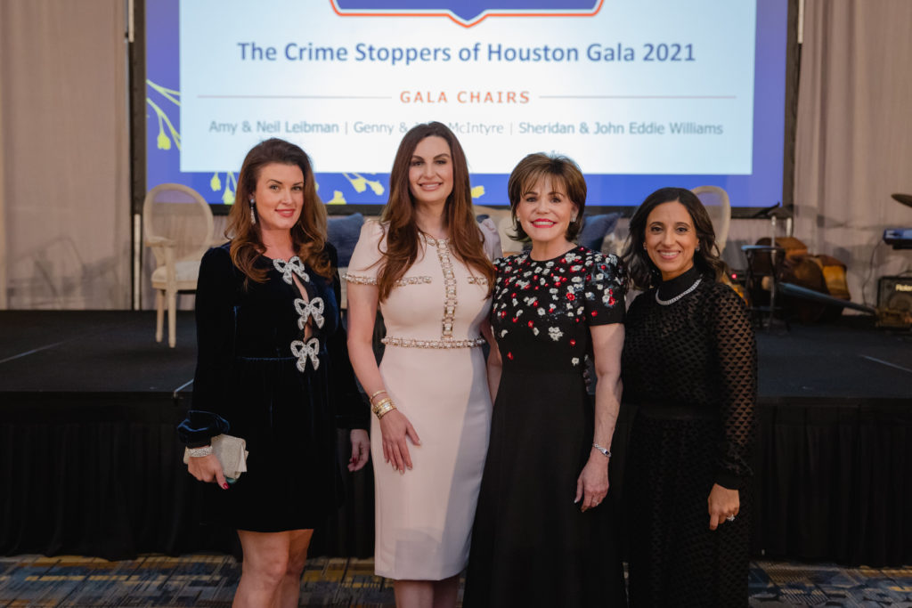Jordan Seff, Brigitte Kalai, Hallie Vanderhider, Rania Mankarious, Crime Stoppers of Houston CEO (Photo by CatchlightGroup.com)