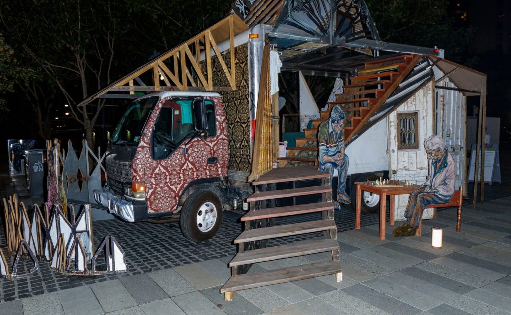 SWOON’s The House Our Families Built, a collaboration with PBS American Portrait (Photography by William Neal).   (Photo by William Neal)