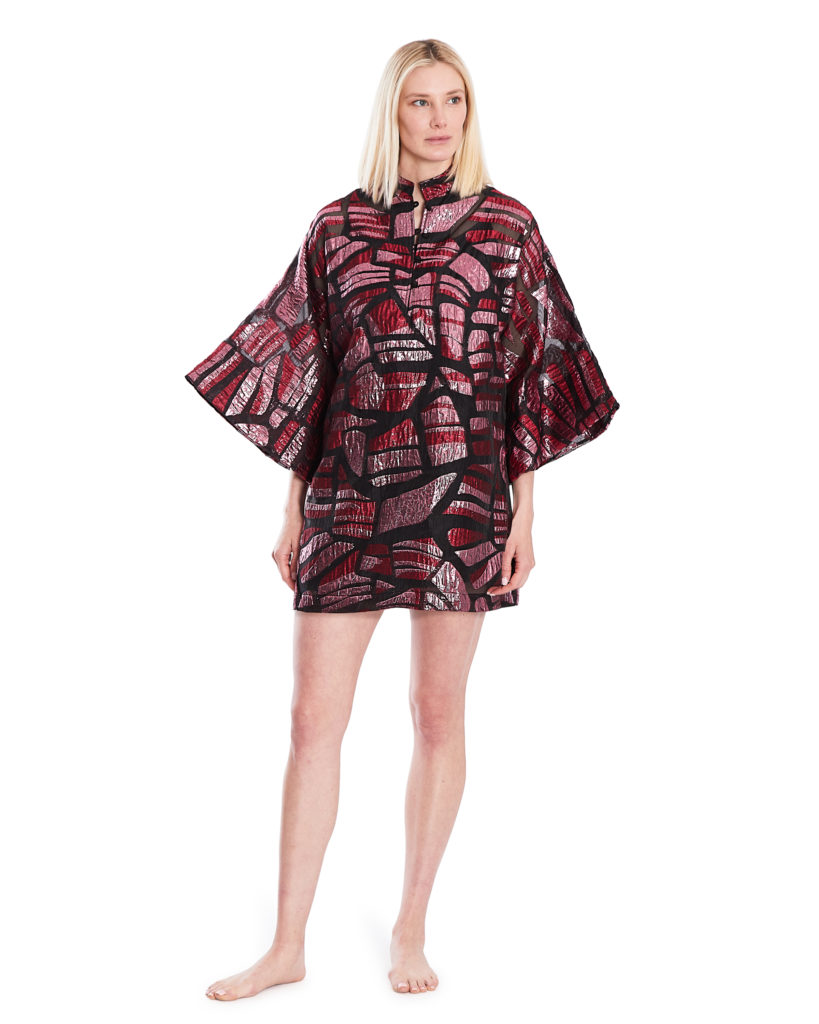 The La Vie Style Metallic Caftan is the  holiday go-to dress. ($750)