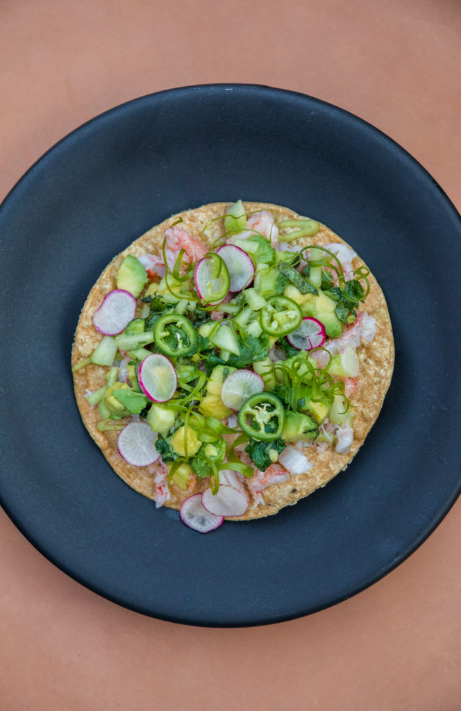 Tortillas at La Mina are made in-house with a nixtamalization process.