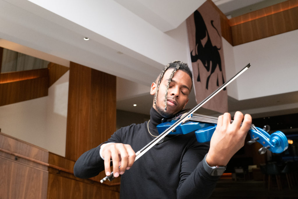 Marion DuBose performs at the opening of Toro Toro at the Four Seasons Hotel Houston. (Photo by Daniel Ortiz)