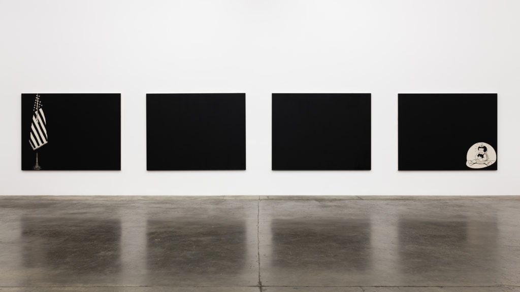 FOCUS: Frances Stark presents mixed media like this: Black Flag (2018).