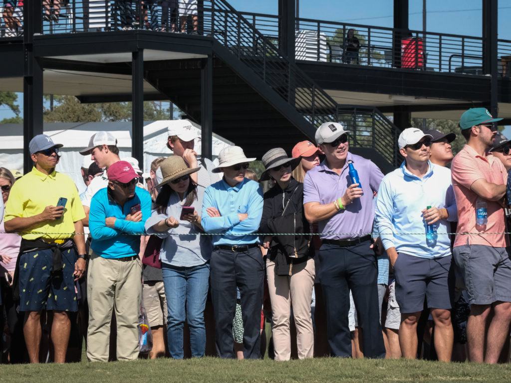 Houston fans brought plenty of excitement to the Houston Open. Photo by F. Carter Smith)