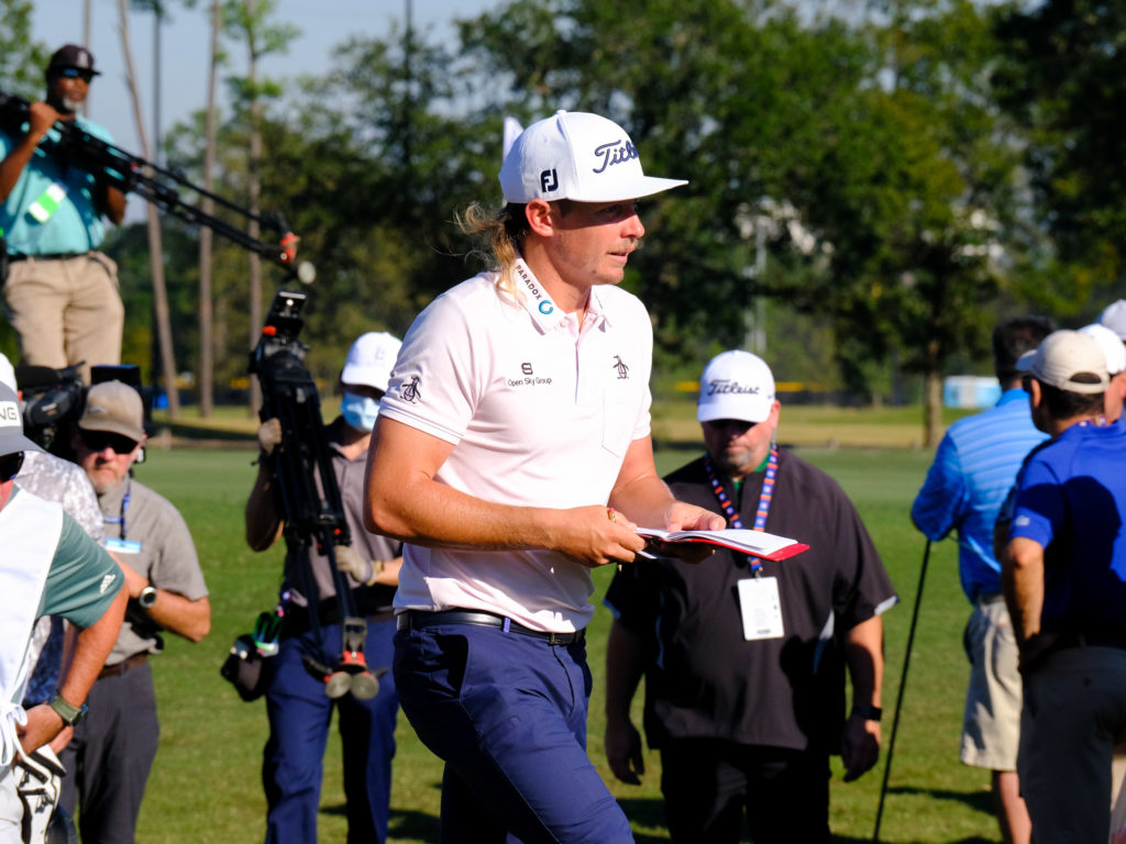 Australian Cameron Smith cuts a distinctive figure on the course. (Photo by F. Carter Smith)