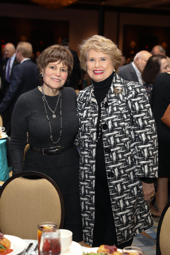 Regina Rogers, Ginger Blanton at the Holocaust Museum Houston Guardian of the Human Spirit luncheon (Photo by Priscilla Dickson)