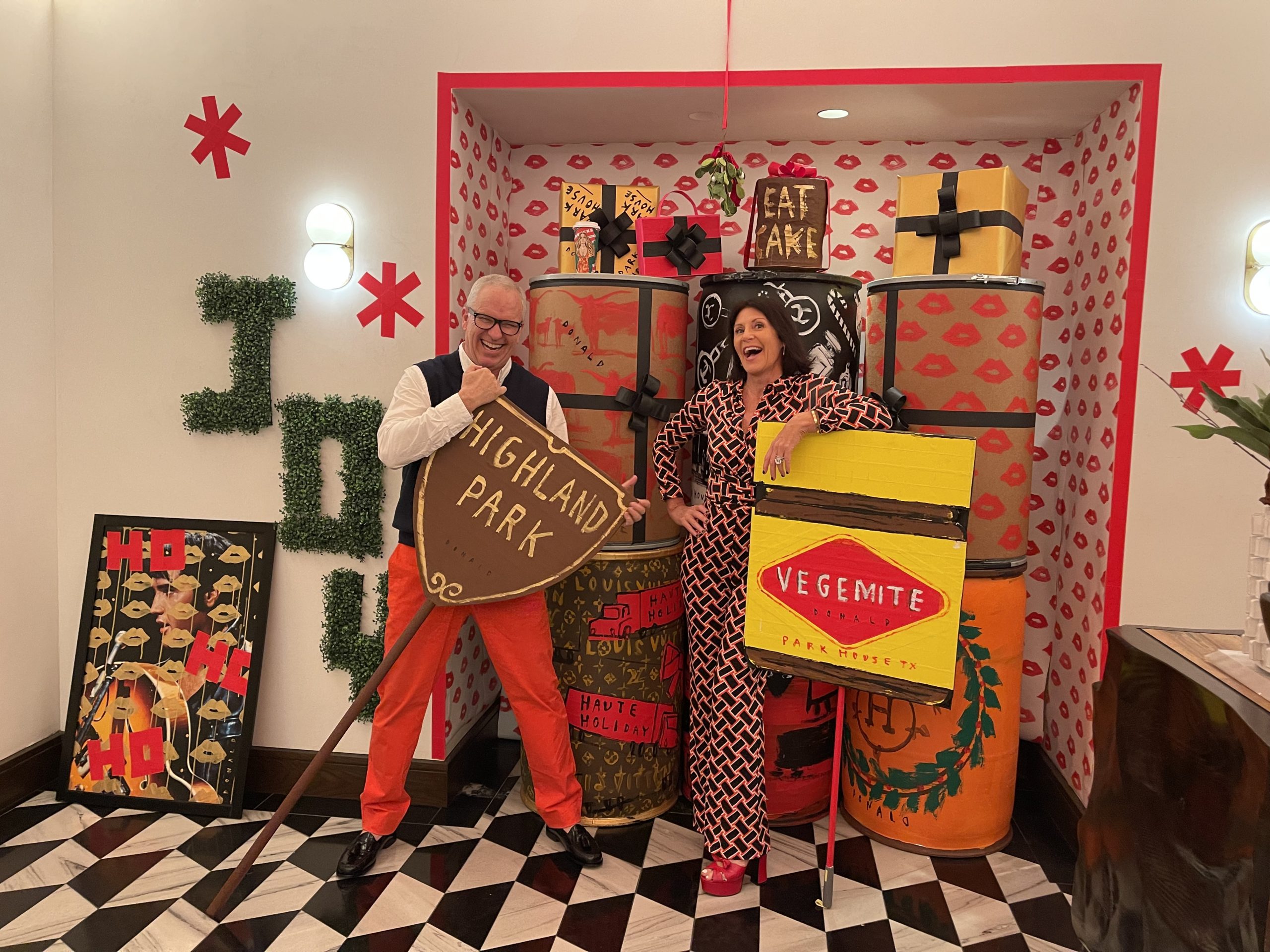 Deborah Scott (one of the founders of Park House) and Insta-sensation and artist Donald Robertson (@drawbertson)