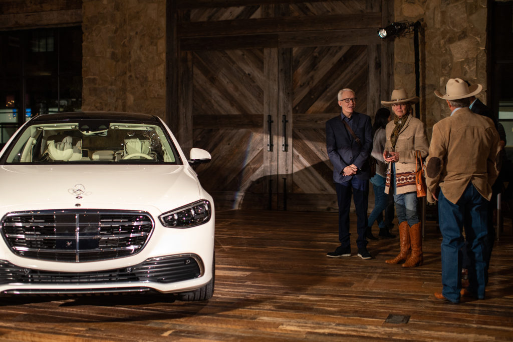 S-Class – party was hosted inside the barn at The Hotel Drover