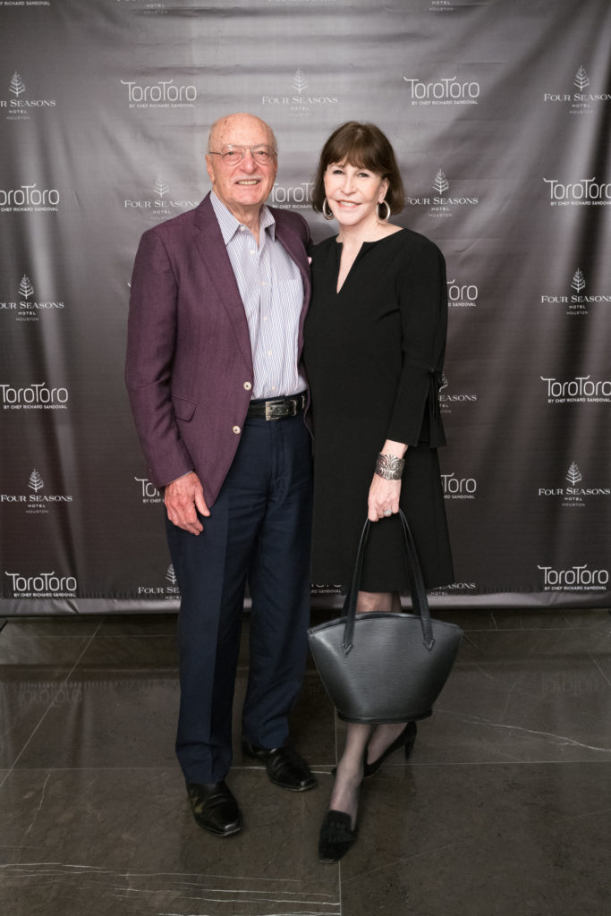 Shafik Rifaat & Shelby Hodge attend the opening of Toro Toro at the Four Seasons Hotel Houston. (Photo by Daniel Ortiz)